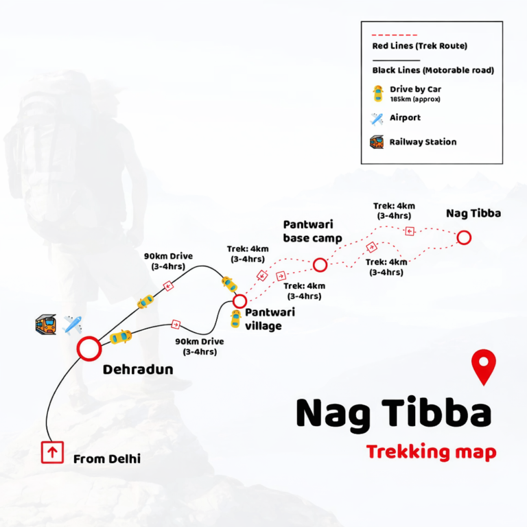 Nag Tibba Trek Route Map