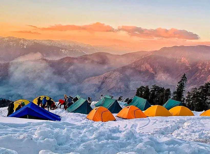 Kedarkantha Trek Complete Guide 2025: Route, Cost, Weather & Tips - The Himalayan Hikes Juda Ka Talab Camp
