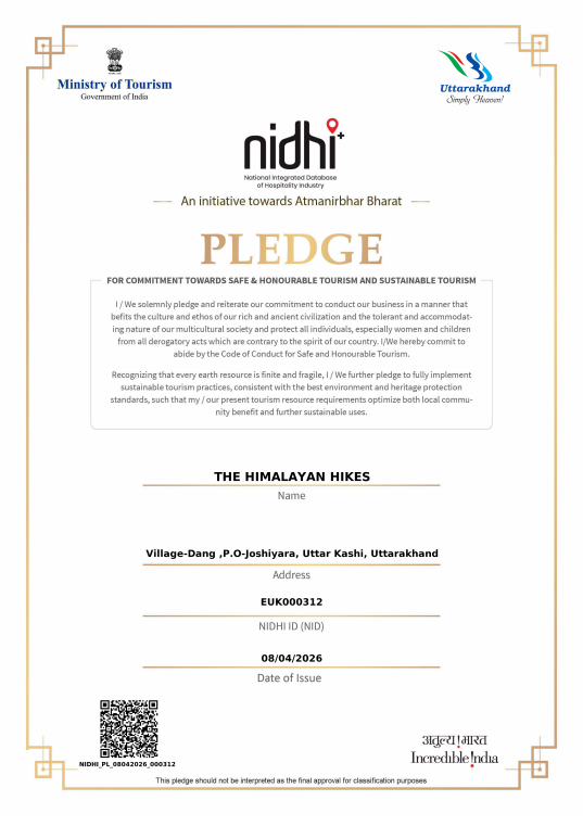 Nidhi certificate